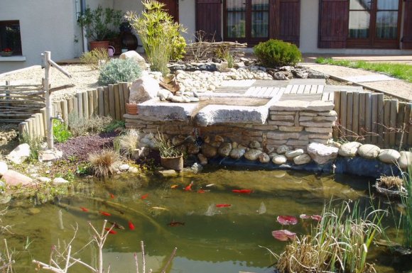 Création de bassin de jardin à Fareins et sa région.